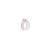 Pearl Infinity Hoop Earrings