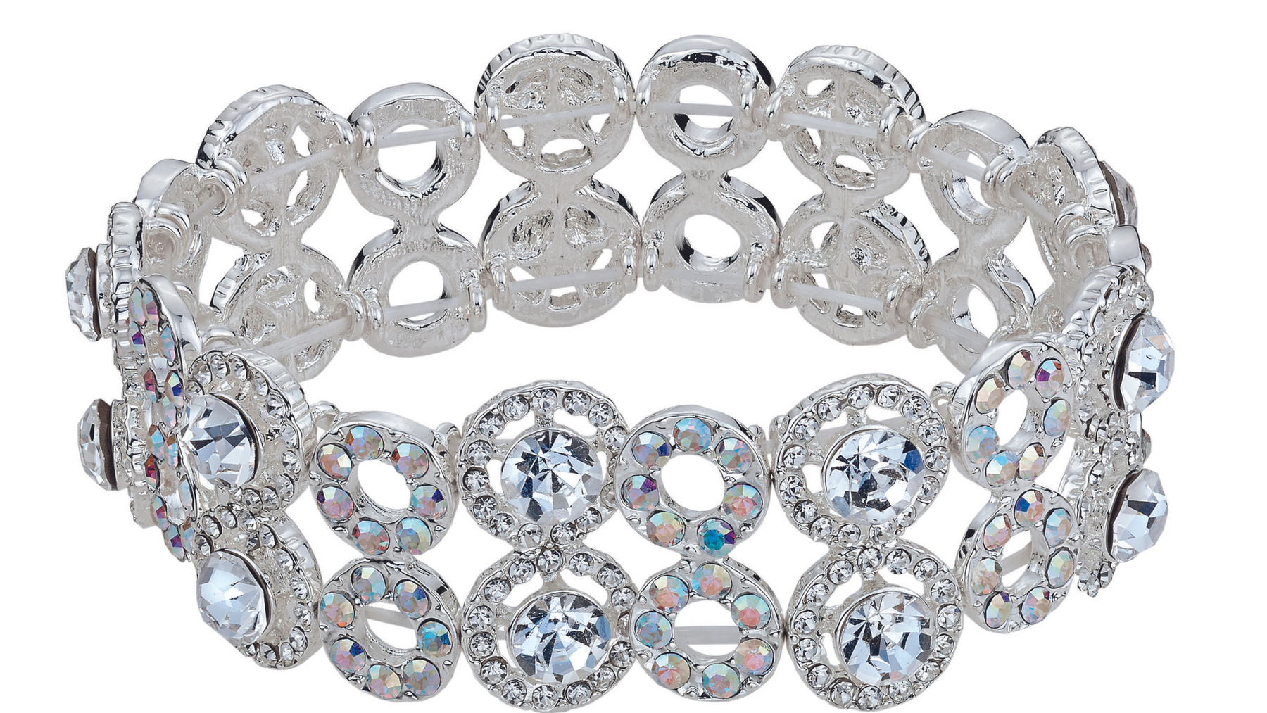 Stretch Hair Bun Bracelet - Stacked Circles