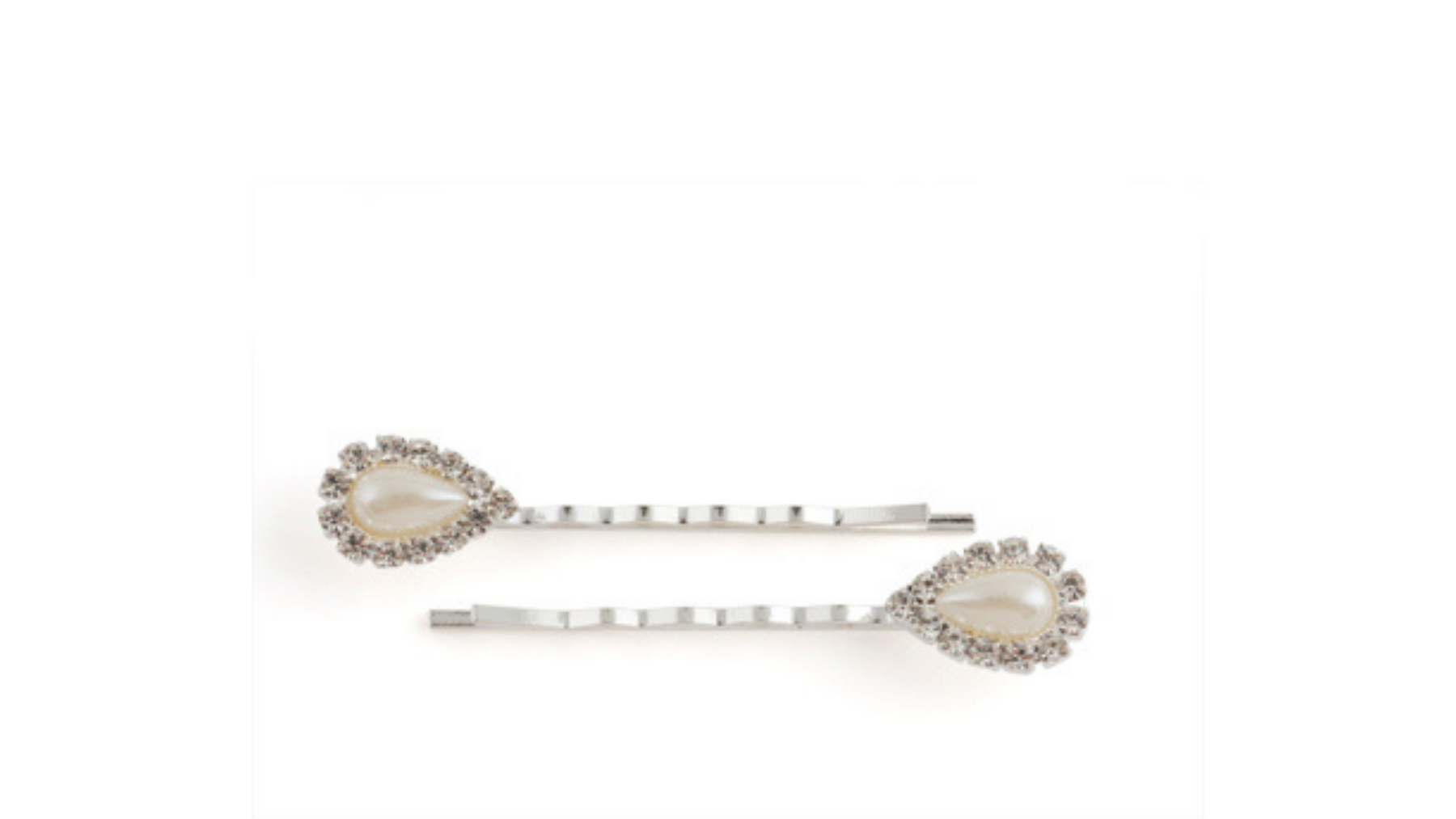 Pear Rhinestone Bobby Pin Sets
