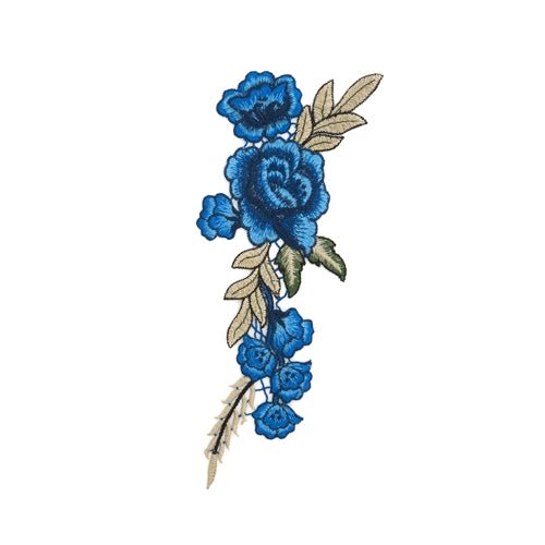 De Rosas Embroidered Iron-On Appliques