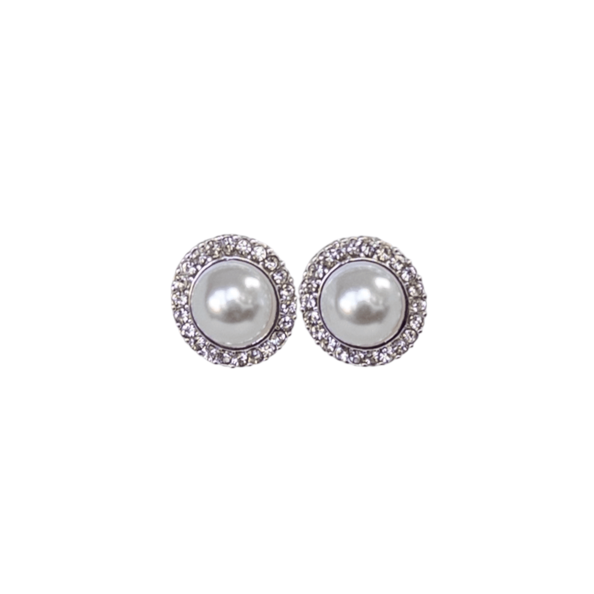 15mm Pearl Crown Earrings