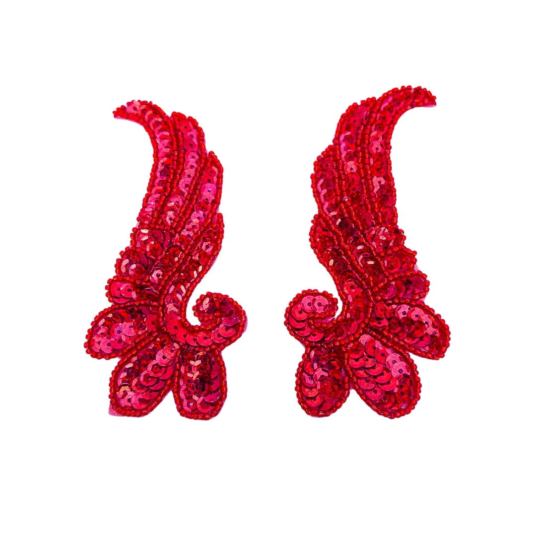 Velcro Sequin Wing Appliques pair