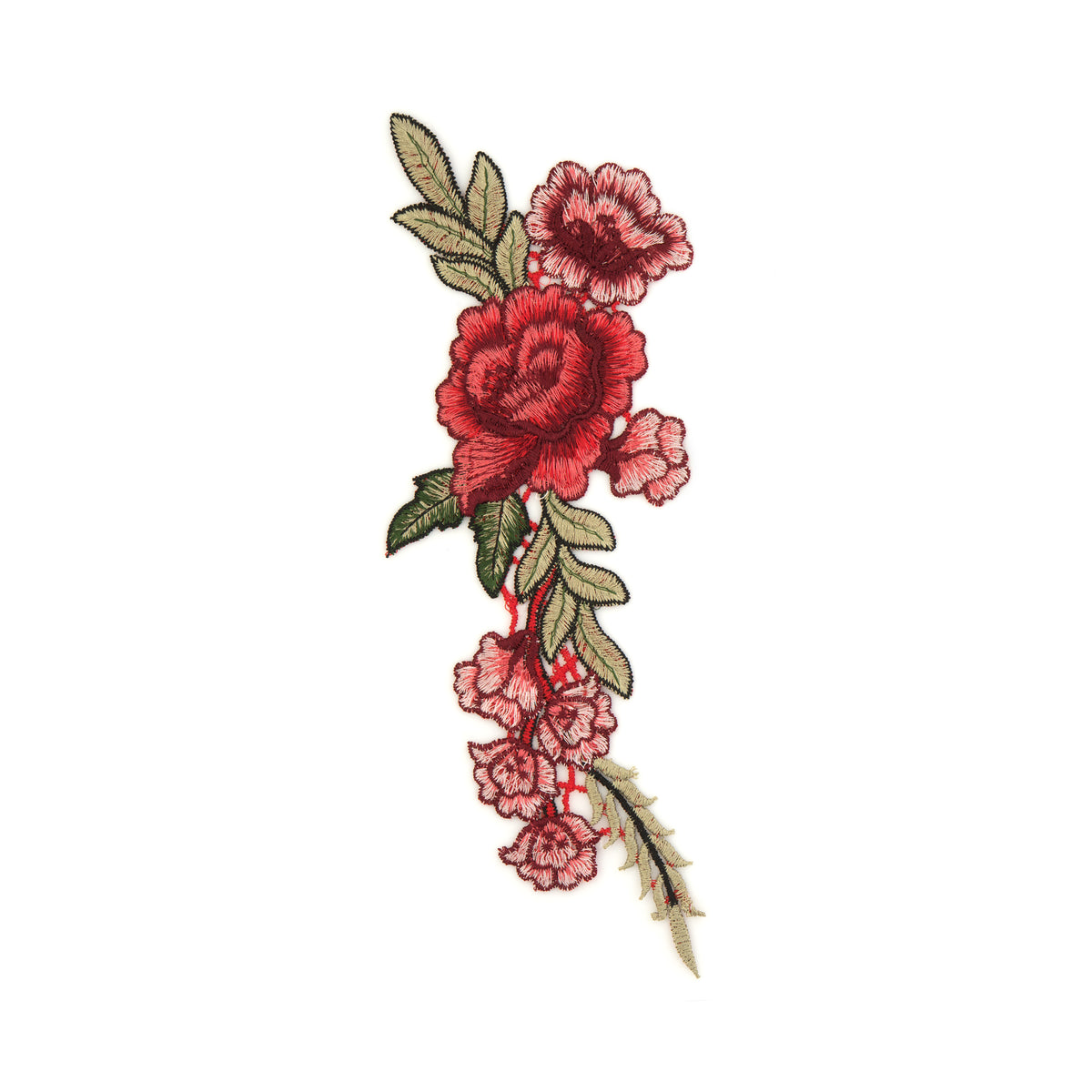 De Rosas Embroidered Iron-On Appliques